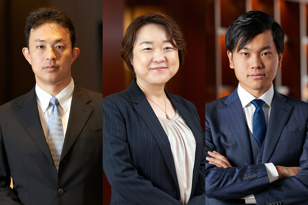 左から佐々木 秀弁護士、志村 直子弁護士、松本 祐輝弁護士
