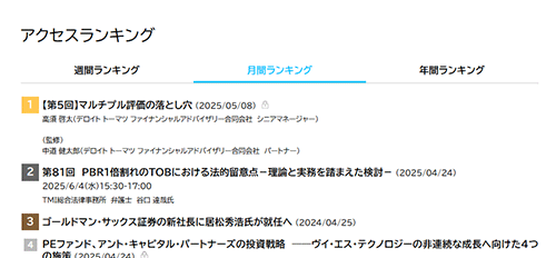ランキング
