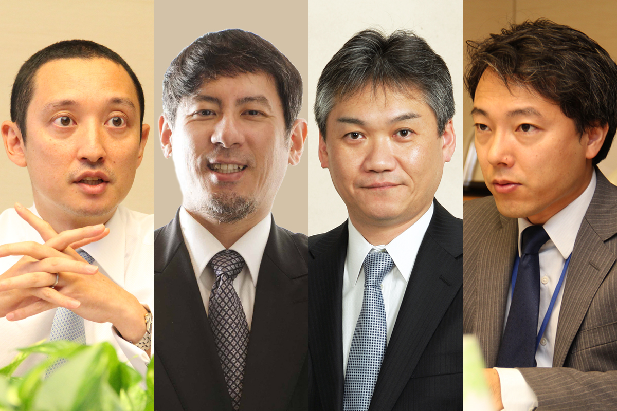 左から秋山 健太氏、武井 一浩氏、吉村 典久氏、安藤 元太氏