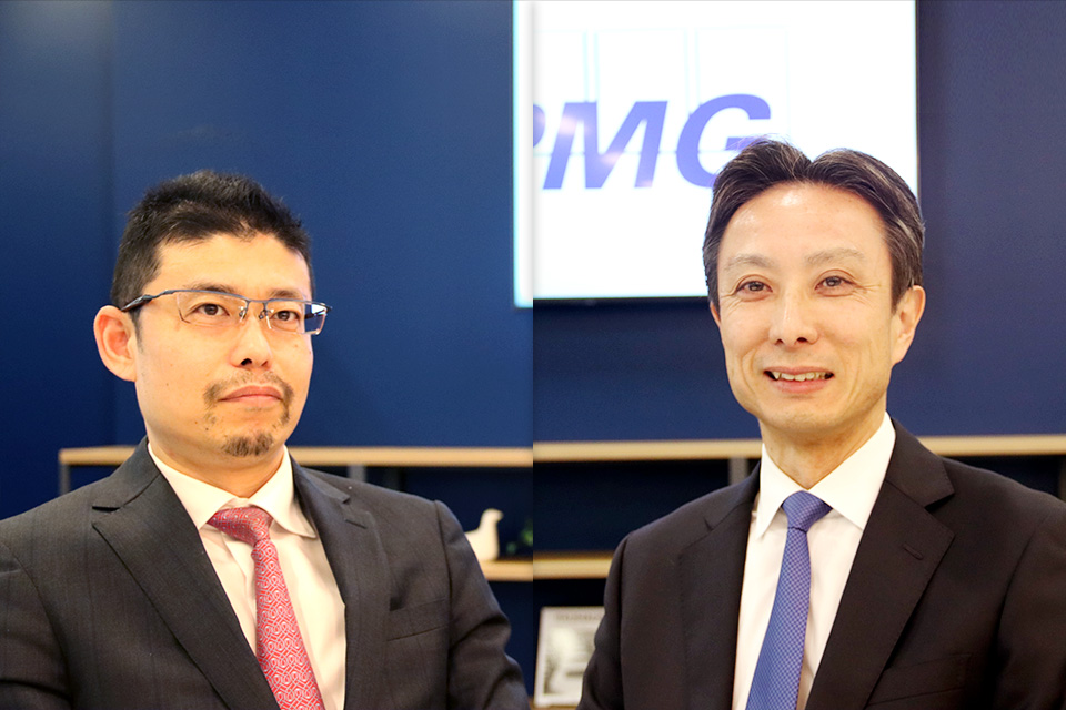 岡本准 KPMG FAS 執行役員パートナー／製造セクター統轄パートナー（左）と石井秀幸 KPMG FAS 執行役員パートナー（右）