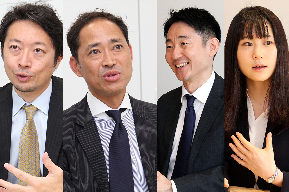 左から畠山 幹敏氏、石田 大助氏、水谷 真吉氏、三井 希氏